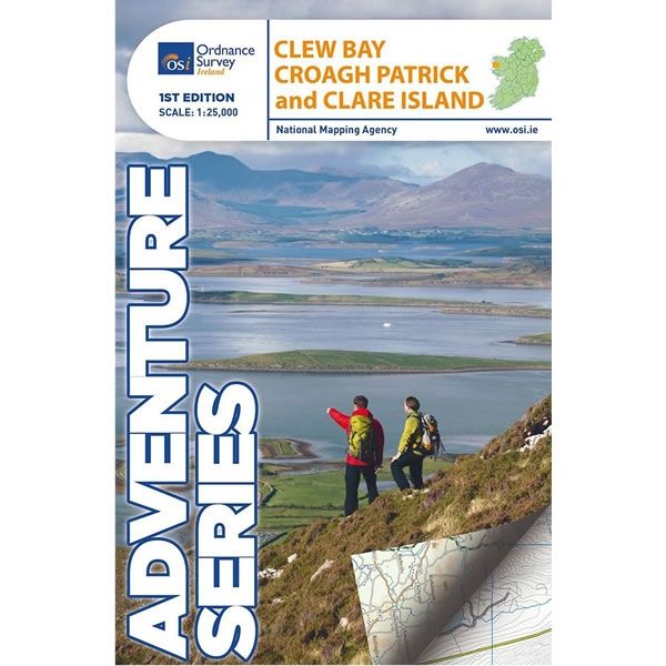 Irish Adventure Map - Clew Bay, Croagh Patrick and Clare Island