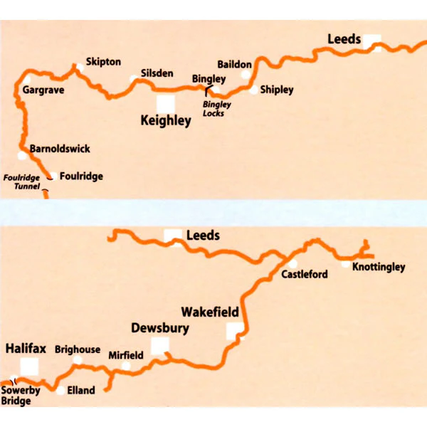 Leeds and Liverpool Canal Map - Foulridge to Leeds - Image 2