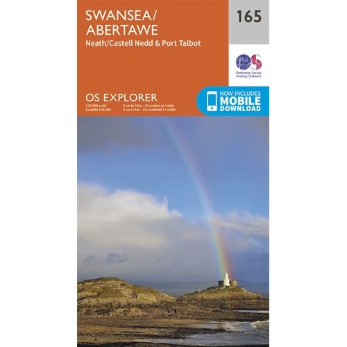 OS Explorer Map 165 - Swansea