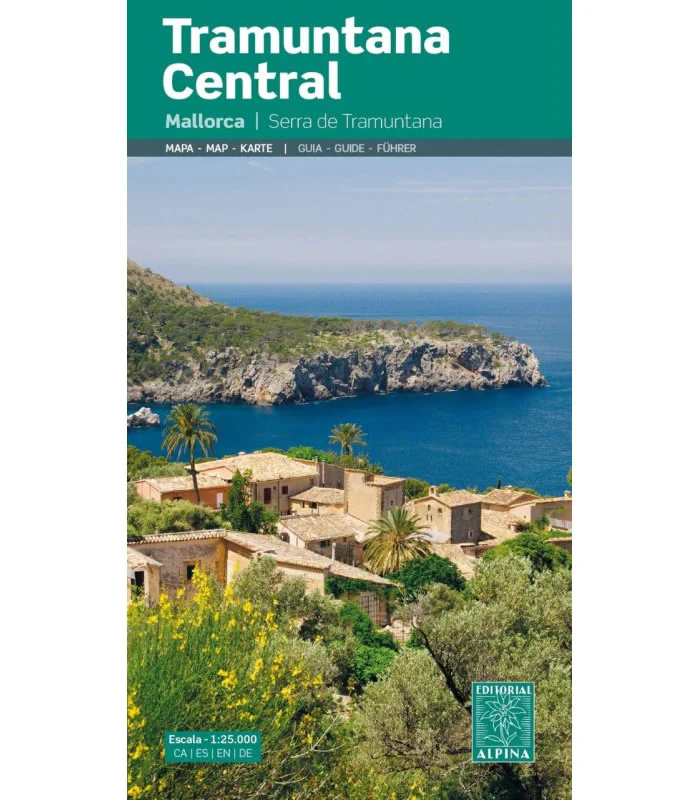Tramuntana Central Mountain Map in Mallorca